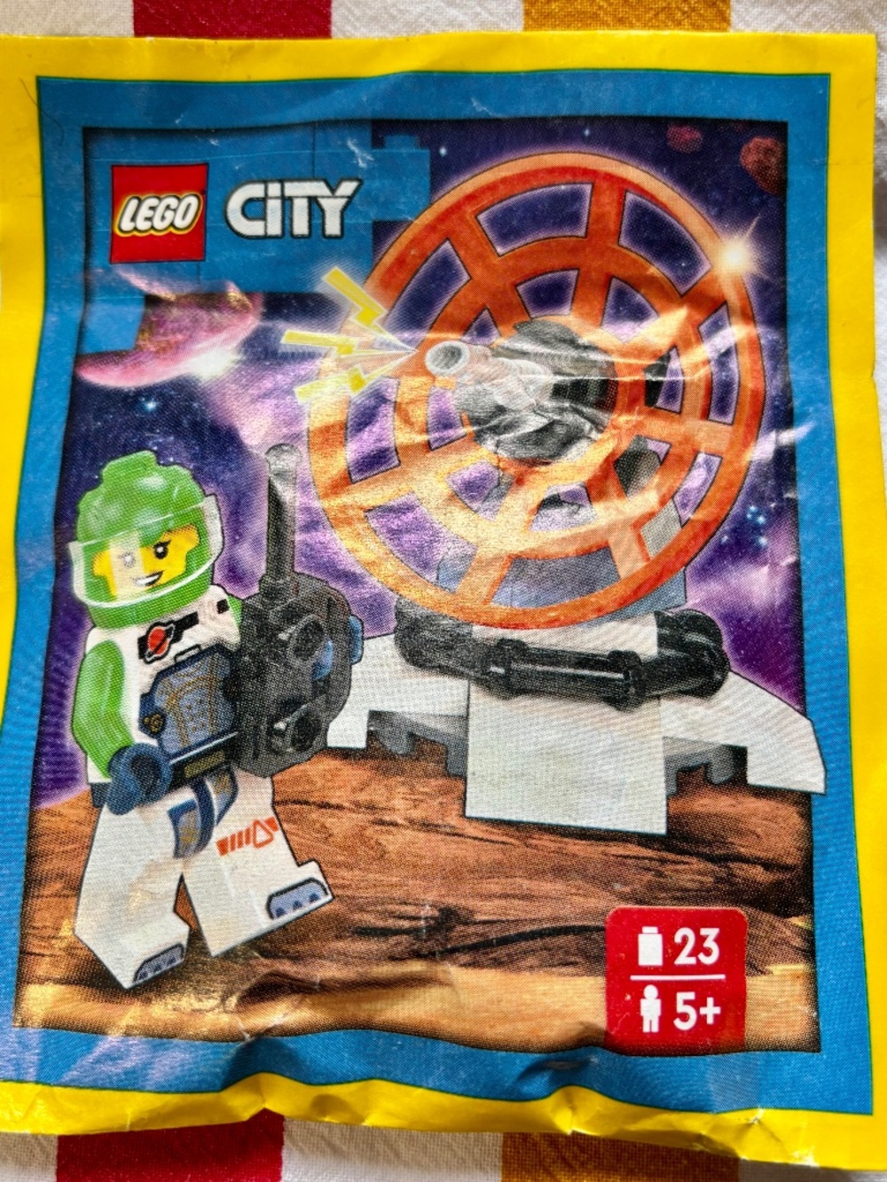 LEGO CITY Space Exploration "Astronaut with Space Satellite paper bag" 952411